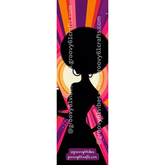 Groovy Reader Bookmark – Vintage Silhouettes for Women Who Love to Read (5-8) - Picture 4 of 5